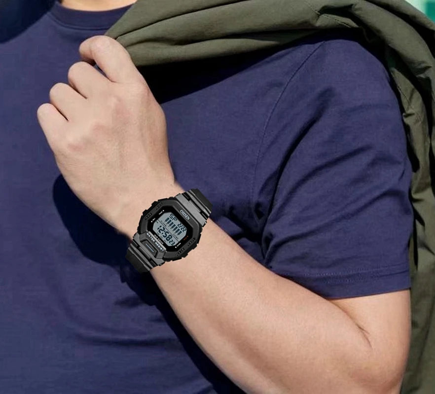 New  Green Hombre Male Digital Watches 5ATM Dive Man Mens Sports Wristwatches Hand Clocks Man Watch Reloj Masculino
