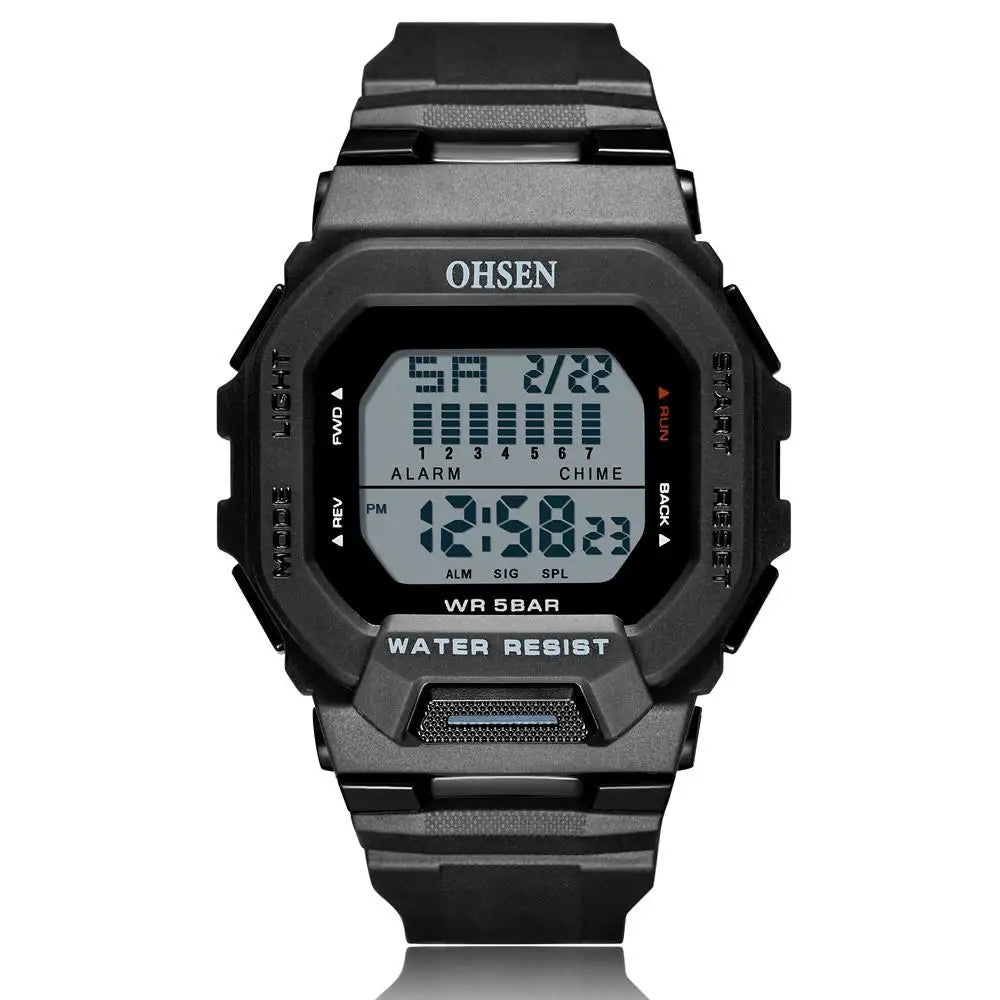 New  Green Hombre Male Digital Watches 5ATM Dive Man Mens Sports Wristwatches Hand Clocks Man Watch Reloj Masculino