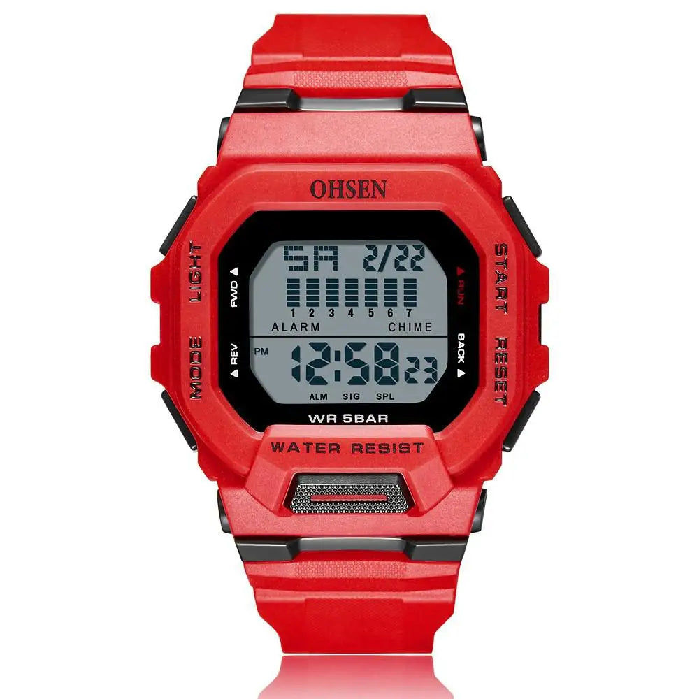 New  Green Hombre Male Digital Watches 5ATM Dive Man Mens Sports Wristwatches Hand Clocks Man Watch Reloj Masculino