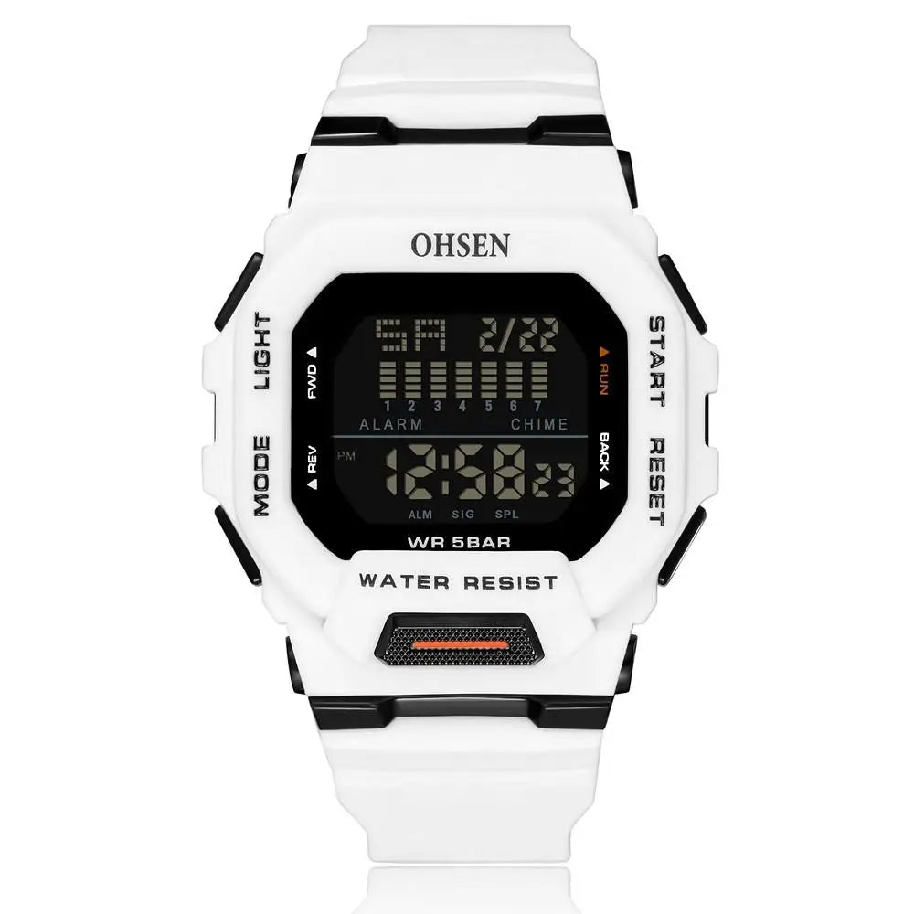 New  Green Hombre Male Digital Watches 5ATM Dive Man Mens Sports Wristwatches Hand Clocks Man Watch Reloj Masculino