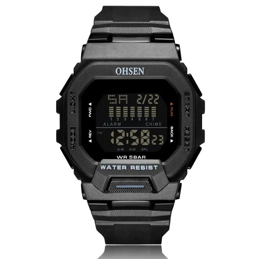 New  Green Hombre Male Digital Watches 5ATM Dive Man Mens Sports Wristwatches Hand Clocks Man Watch Reloj Masculino