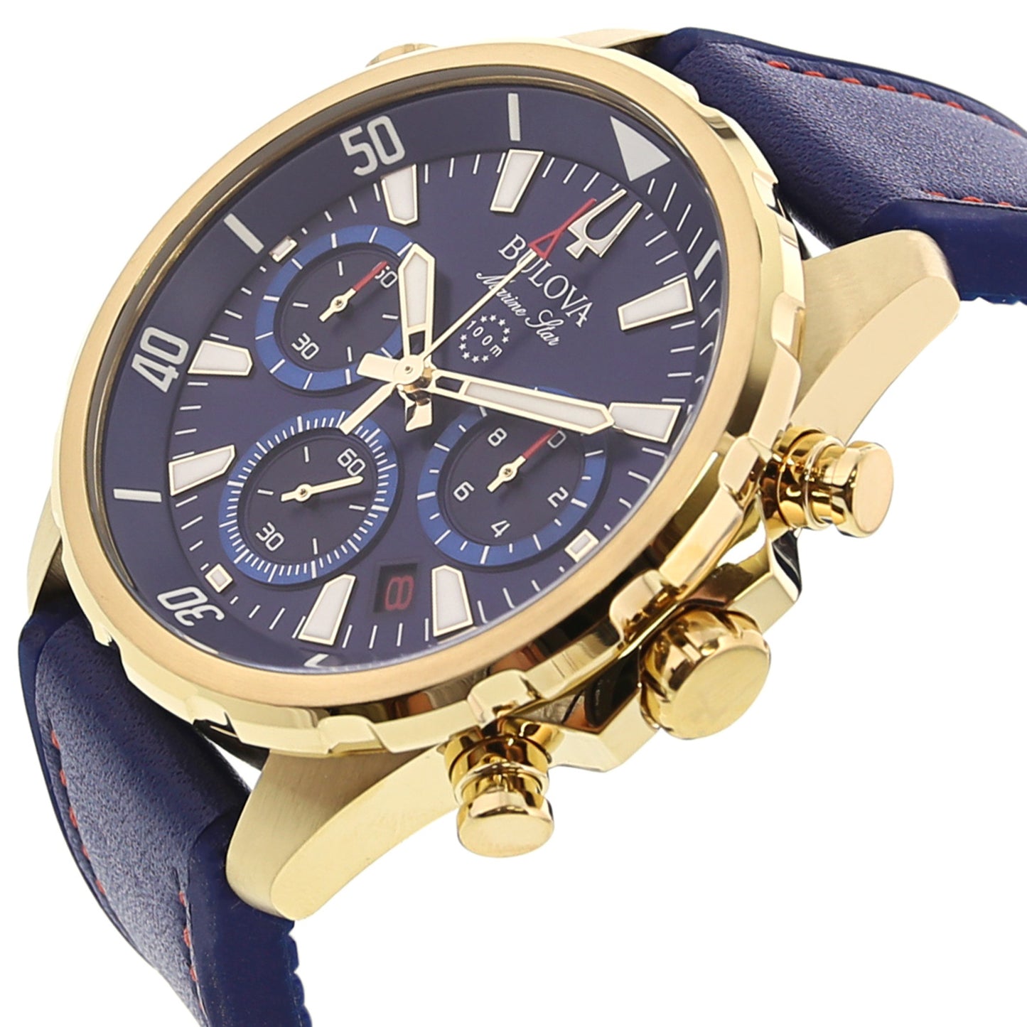 Marine Star Chronograph Blue Dial Men'S Watch 97B168