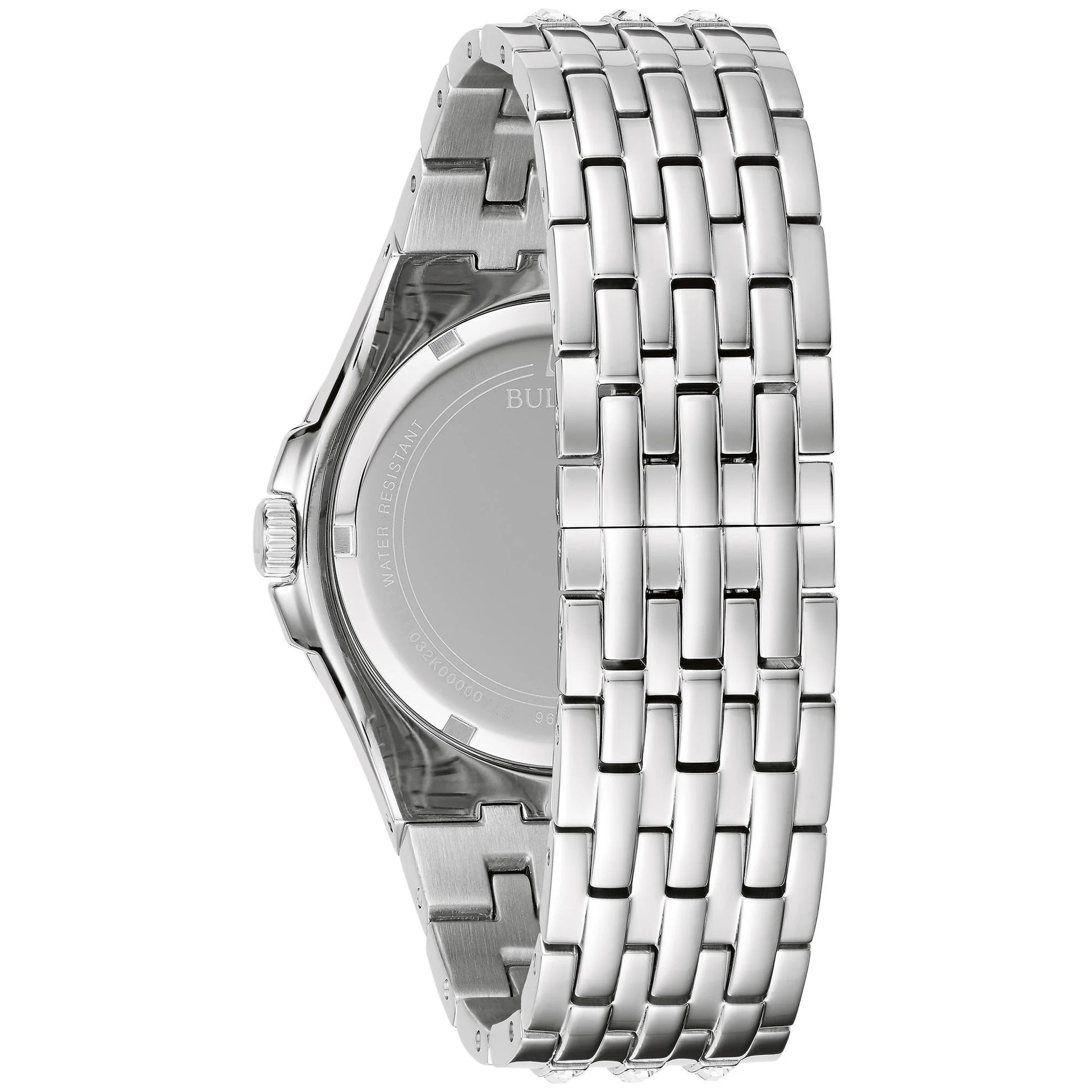 Men'S Stainless Steel Crystal Accented Watch - 96A253