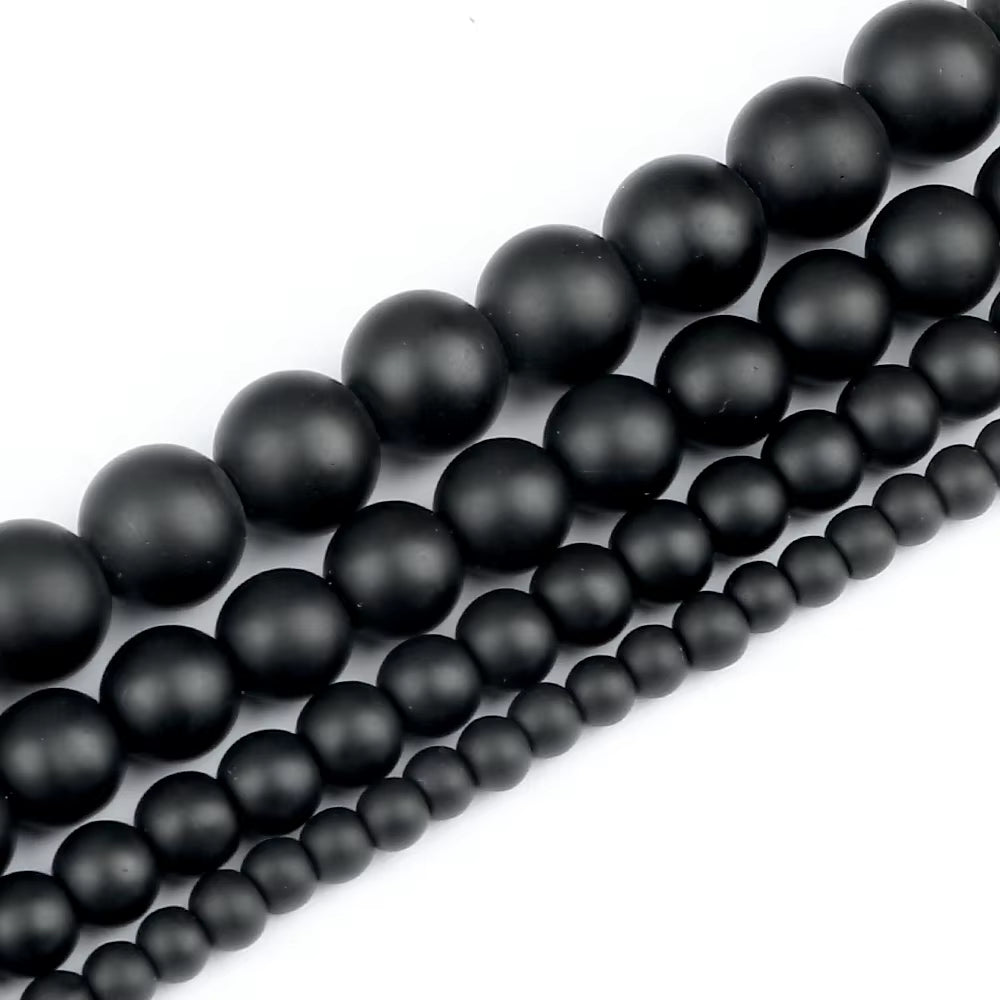 4/6/8/10Mm Natural Stone Black Lava Tiger Eye round Loose Beads Quartz Malachite Stone Jewelry DIY Making Bracelet Accessories