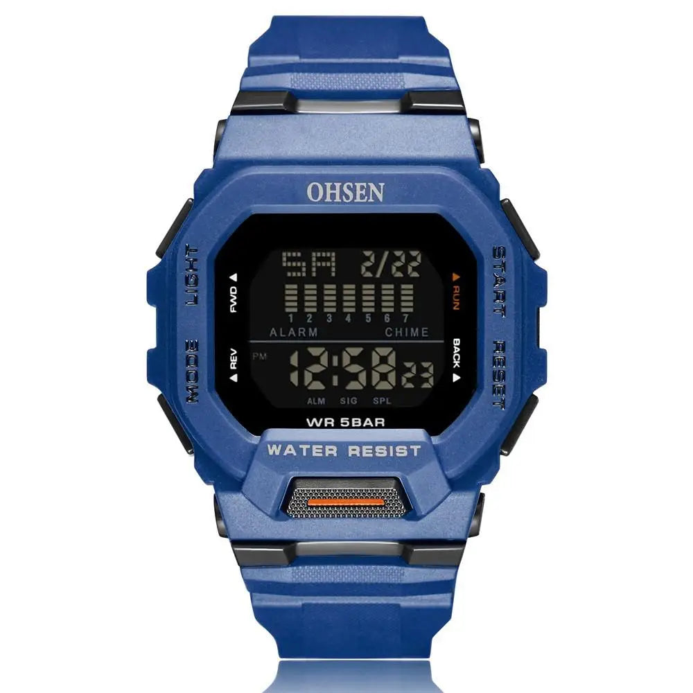 New  Green Hombre Male Digital Watches 5ATM Dive Man Mens Sports Wristwatches Hand Clocks Man Watch Reloj Masculino