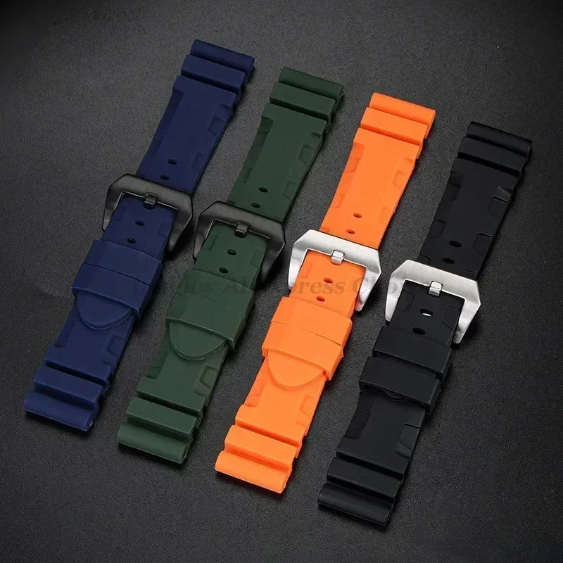 Silicone Watch Band for Panerai SUBMERSIBLE PAM441 359 Pa111 Series Soft Rubber Strap 22Mm 24Mm 26Mm Men'S Bracelet Accessories